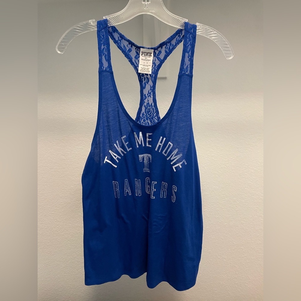 Victoria Secret PINK Texas rangers tank top